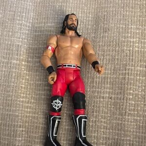 Red and Black Action Figure